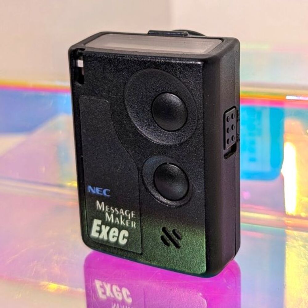 NEC Message Maker Exec UHF Pager Black 1W 1mi Range 2oz 1998